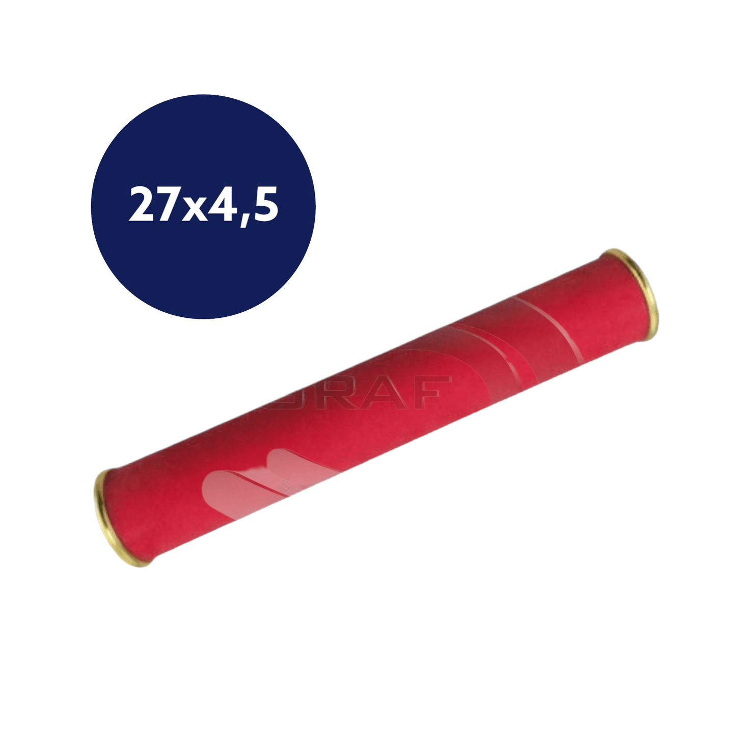 Canudo em Camurça Vermelho 27x4,5
