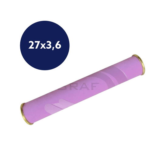 Canudo em Camurça Lilas 27x3,6