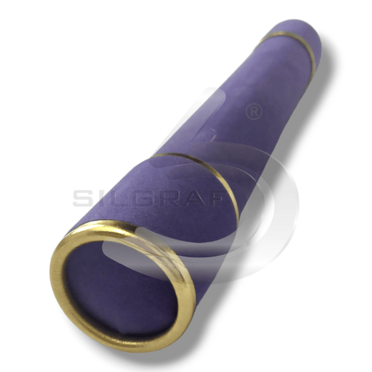 Canudo Tradicional em  Camurça Roxo